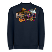 Navy Mexico Heavyweight Sweatshirt - FaDigitalArtStudio