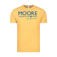 Vintage Mustard Moore College of Art and Design Vintage Tee - linhVisuals