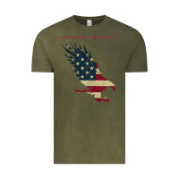 Vintage Olive courage is contagious and eagle Vintage Tee - linhVisuals