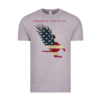 Courage Is Contagious And Eagle Vintage Tee | Teevron