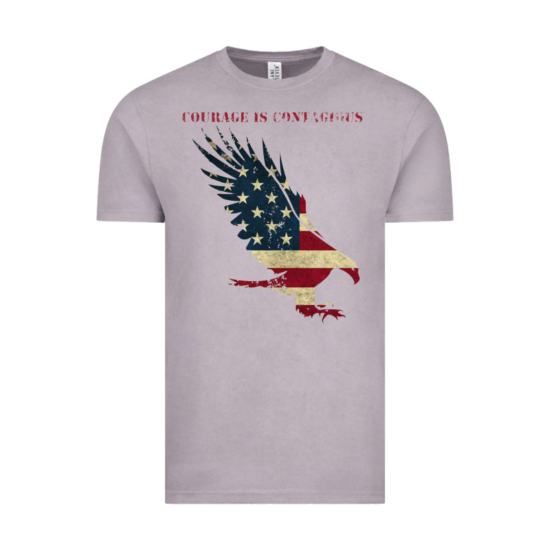 Courage Is Contagious And Eagle Vintage Tee by linhVisuals | Teevron