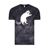 Cloud Black raccoon Vintage Tee - linhVisuals