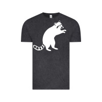 Vintage Black raccoon Vintage Tee - linhVisuals