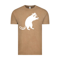 Vintage Coffee raccoon Vintage Tee - linhVisuals
