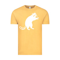 Vintage Mustard raccoon Vintage Tee - linhVisuals