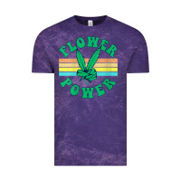 Cloud Purple womens flower power 420 thc pot weed medical marijuana funny weed v ne Vintage Tee - linhVisuals
