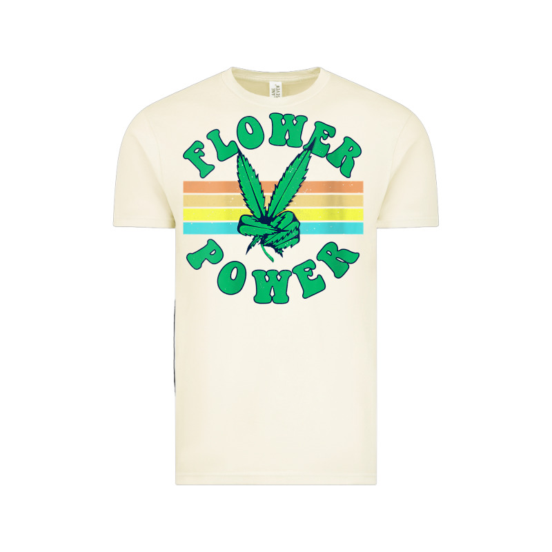 Womens Flower Power 420 Thc Pot Weed Medical Marijuana Funny Weed V Ne Vintage Tee by linhVisuals | Teevron
