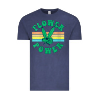 Vintage Denim womens flower power 420 thc pot weed medical marijuana funny weed v ne Vintage Tee - linhVisuals