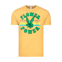 Vintage Mustard womens flower power 420 thc pot weed medical marijuana funny weed v ne Vintage Tee - linhVisuals