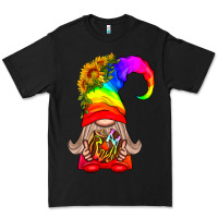 Black LGBTQ+ Pride Gnome With Donut Premium Tee - BundleAndBundleShop