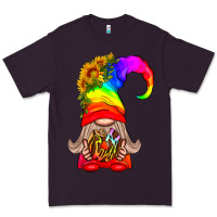 Plum LGBTQ+ Pride Gnome With Donut Premium Tee - BundleAndBundleShop