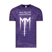 Cloud Purple marlyn manson special music popular Vintage Tee - linhVisuals