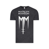 Vintage Black marlyn manson special music popular Vintage Tee - linhVisuals