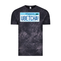 Cloud Black ubetcha (you betcha) minnesota license plate t shirt Vintage Tee - linhVisuals