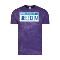 Cloud Purple ubetcha (you betcha) minnesota license plate t shirt Vintage Tee - linhVisuals