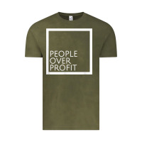 Vintage Olive people over profit democratic socialism pro socialist symbol t shirt Vintage Tee - linhVisuals