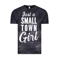 Cloud Black womens just a small town girl journey t shirt Vintage Tee - linhVisuals