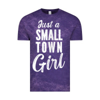 Cloud Purple womens just a small town girl journey t shirt Vintage Tee - linhVisuals