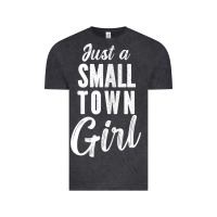 Vintage Black womens just a small town girl journey t shirt Vintage Tee - linhVisuals