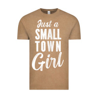 Vintage Coffee womens just a small town girl journey t shirt Vintage Tee - linhVisuals
