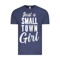 Vintage Denim womens just a small town girl journey t shirt Vintage Tee - linhVisuals