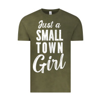 Vintage Olive womens just a small town girl journey t shirt Vintage Tee - linhVisuals