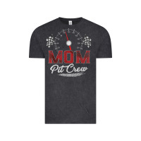 Vintage Black race car mom pit crew racing family birthday party t shirt Vintage Tee - linhVisuals