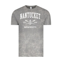 Cloud Rock nantucket ma vintage crossed oars & boat anchor sports pullover hoodie Vintage Tee - linhVisuals