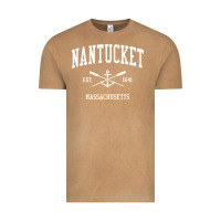 Vintage Camel nantucket ma vintage crossed oars & boat anchor sports pullover hoodie Vintage Tee - linhVisuals