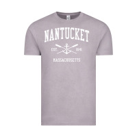 Vintage Zinc nantucket ma vintage crossed oars & boat anchor sports pullover hoodie Vintage Tee - linhVisuals
