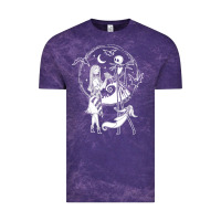 Cloud Purple nightmare before christmas jack and sally t shirt Vintage Tee - linhVisuals