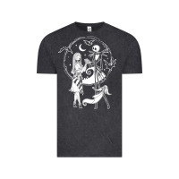 Vintage Black nightmare before christmas jack and sally t shirt Vintage Tee - linhVisuals