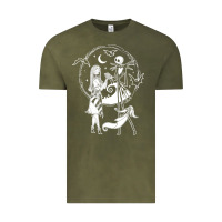 Vintage Olive nightmare before christmas jack and sally t shirt Vintage Tee - linhVisuals