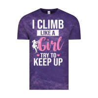 Cloud Purple climbing climb mountain climbing like a girl 345 climb climbing lover Vintage Tee - linhVisuals