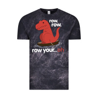 Cloud Black dinosaur dino trex row t rex saurus Vintage Tee - linhVisuals