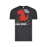 Vintage Black dinosaur dino trex row t rex saurus Vintage Tee - linhVisuals