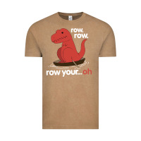 Vintage Coffee dinosaur dino trex row t rex saurus Vintage Tee - linhVisuals