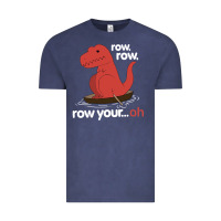 Vintage Denim dinosaur dino trex row t rex saurus Vintage Tee - linhVisuals