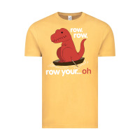Vintage Mustard dinosaur dino trex row t rex saurus Vintage Tee - linhVisuals