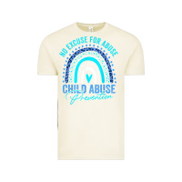 Vintage Arctic no excuse child abuse prevention awareness leopard rainbow t shirt Vintage Tee - linhVisuals