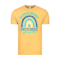 Vintage Mustard no excuse child abuse prevention awareness leopard rainbow t shirt Vintage Tee - linhVisuals