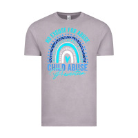Vintage Zinc no excuse child abuse prevention awareness leopard rainbow t shirt Vintage Tee - linhVisuals
