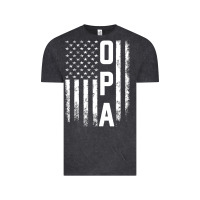 Vintage Black opa gift america flag gift for men father's day pullover hoodie Vintage Tee - linhVisuals
