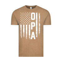 Vintage Coffee opa gift america flag gift for men father's day pullover hoodie Vintage Tee - linhVisuals
