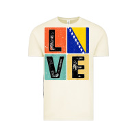 Vintage Arctic vintage retro i love bosnia flag for bosnian pride gift t shirt Vintage Tee - linhVisuals