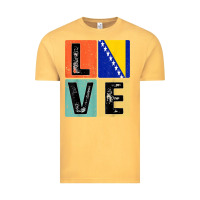 Vintage Mustard vintage retro i love bosnia flag for bosnian pride gift t shirt Vintage Tee - linhVisuals