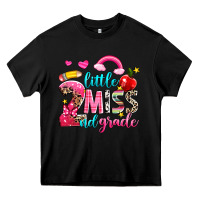 Black little miss second grade Heavy Core Tee - NancyCooperArtShop