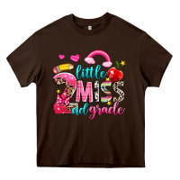 Chocolate Brown little miss second grade Heavy Core Tee - NancyCooperArtShop