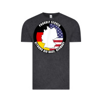 Vintage Black proudly served bitburg air base germany military veteran t shirt Vintage Tee - linhVisuals