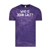 Cloud Purple who is john galt libertarian and book quote t shirt Vintage Tee - linhVisuals